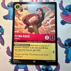 flynn rider 106/204 [tangled] - super rare — disney lorcana: ursula’s return